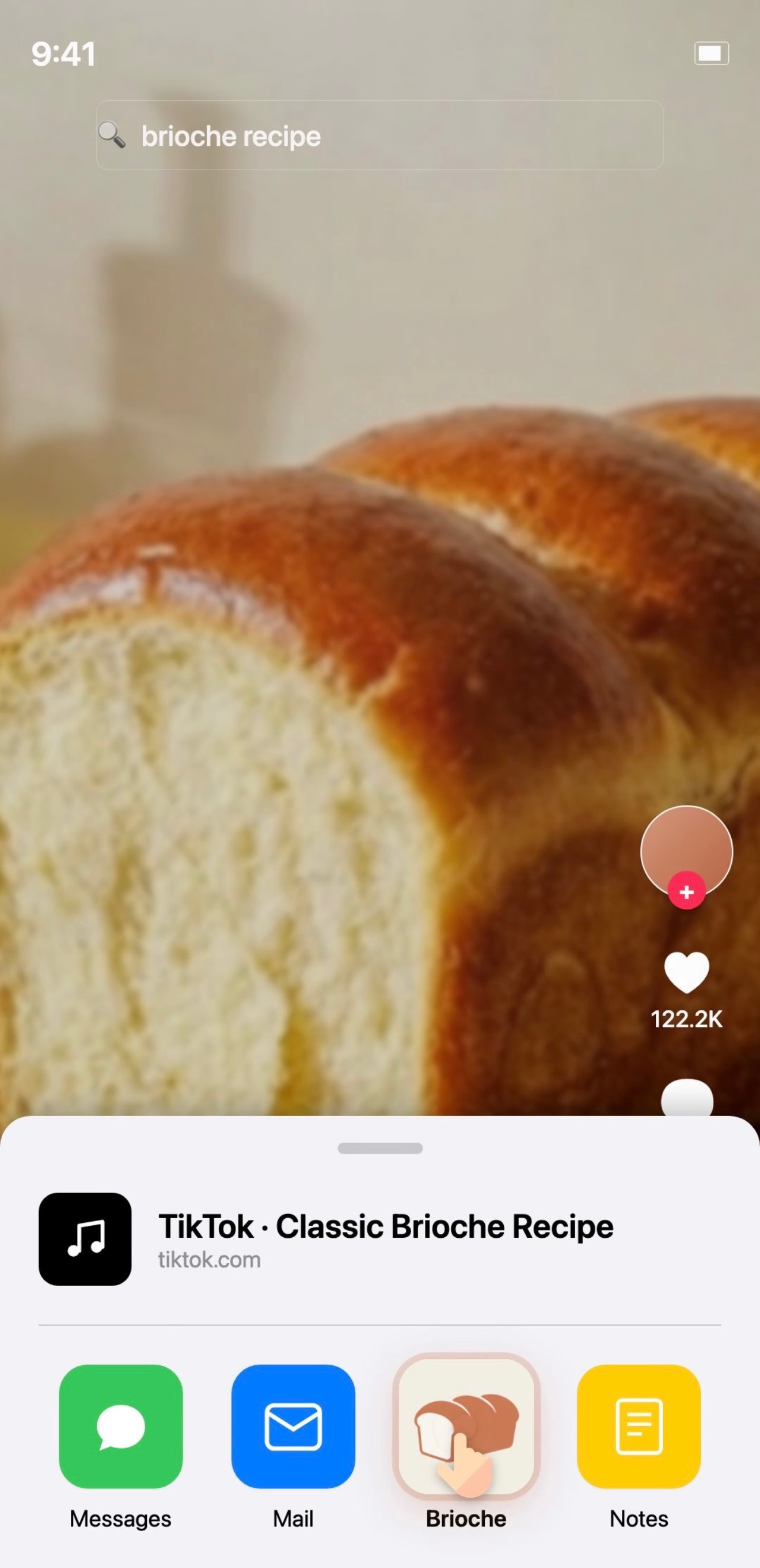 Save recipes from TikTok, Instagram, or any website